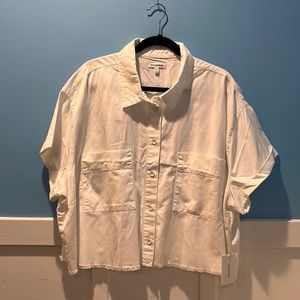 Good American cropped cotton top